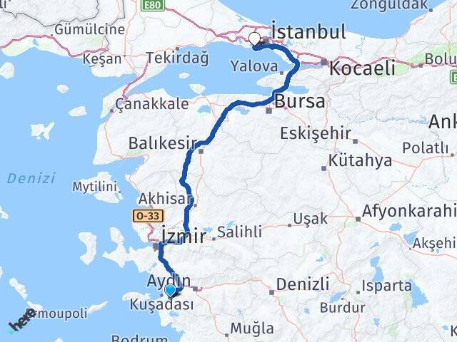 Yenidoğan Aydın Üniversitesi Arası Kaç Km - Yol Tarifi