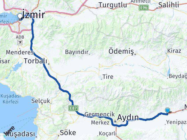 Atça İzmir Arası Kaç Km - Yol Tarifi