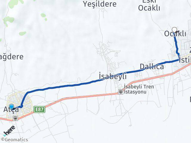 Atça Ocaklı Arası Kaç Km - Yol Tarifi