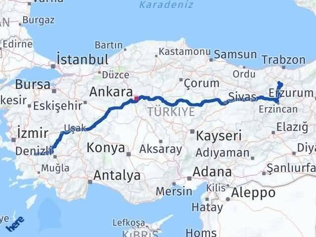 Aydın Sultanhisar Gümüşhane Arası Kaç Km - Yol Haritası