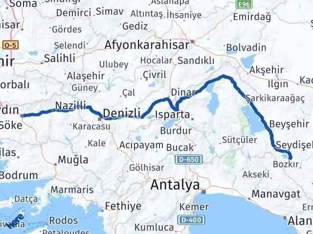 Aydın Yalıhüyük Arası Kaç Km - Yol Tarifi