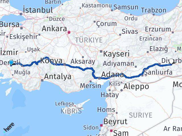 Aydın Yenipazar Batman Arası Kaç Km - Yol Haritası