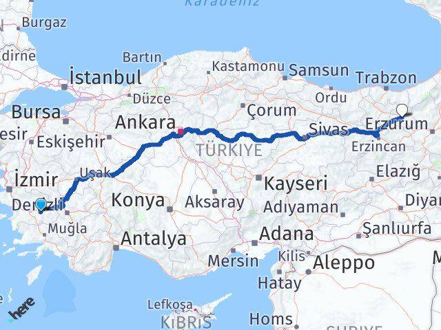 Aydın Yenipazar Bayburt Arası Kaç Km - Yol Haritası