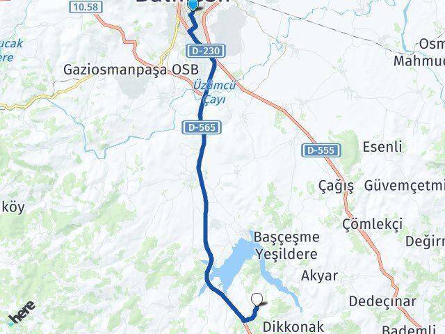Bahçelievler Akçaköy Arası Kaç Km - Yol Tarifi