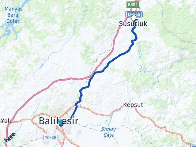 Bahçelievler Balıkesir Otogarı Arası Kaç Km - Yol Tarifi