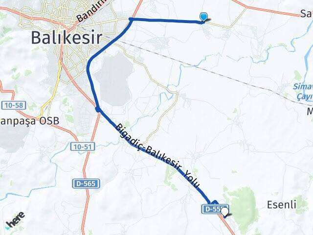 Karaman Balıkesir Üniversitesi Arası Kaç Km - Yol Tarifi