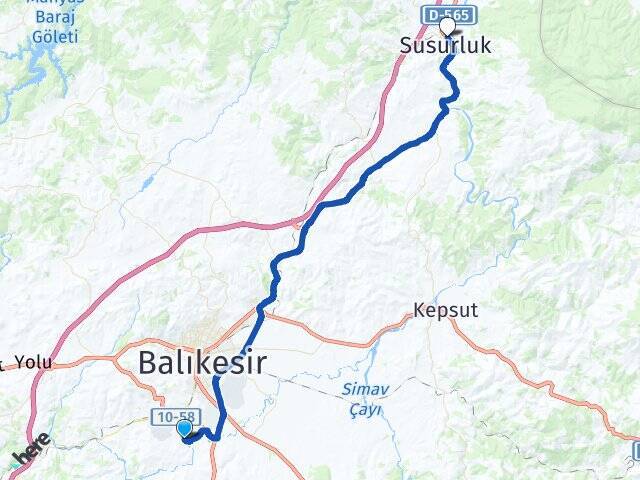 Kesirven Balıkesir Otogarı Arası Kaç Km - Yol Tarifi