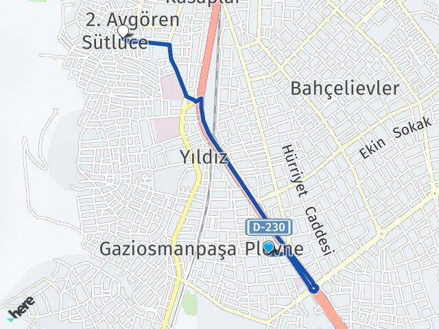 Plevne Sütlüce Arası Kaç Km - Yol Tarifi