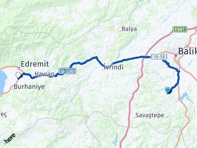 Türkali Koca Seyit Havalimanı Arası Kaç Km - Yol Tarifi