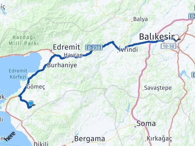 Çamoba Balıkesir Arası Kaç Km - Yol Tarifi