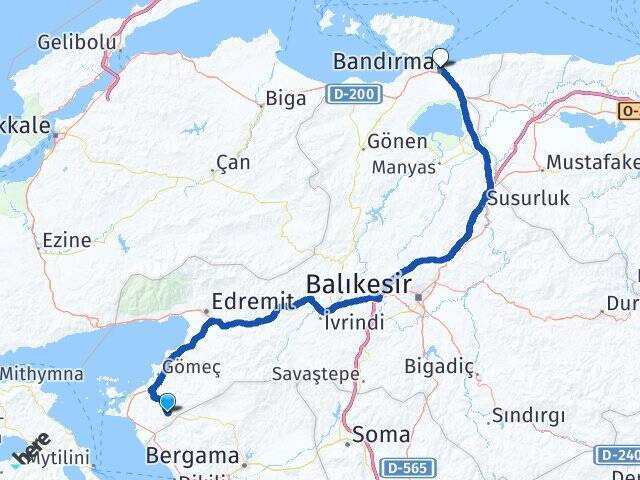 Karaayıt Bandırma İDO Feribot İskelesi Arası Kaç Km - Yol Tarifi
