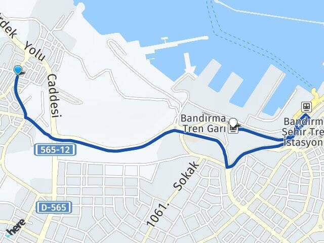 Ayyıldız Bandırma Tren Garı Arası Kaç Km - Yol Tarifi