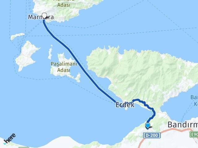 Edincik Marmara Adası Feribot İskelesi Arası Kaç Km - Yol Tarifi