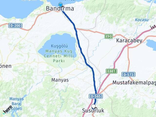 Günaydın Balıkesir Otogarı Arası Kaç Km - Yol Tarifi