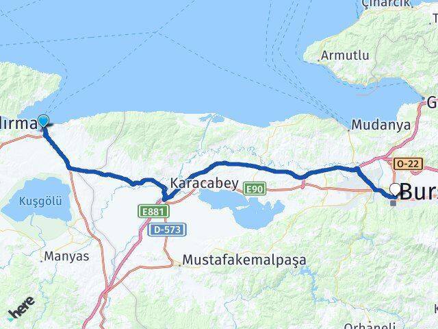 Hacı Yusuf Osmangazi Arası Kaç Km - Yol Tarifi