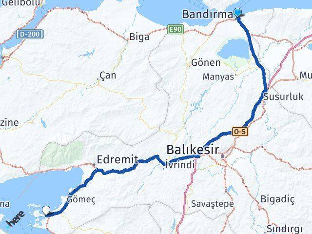 İhsaniye Ayvalık Arası Kaç Km - Yol Tarifi