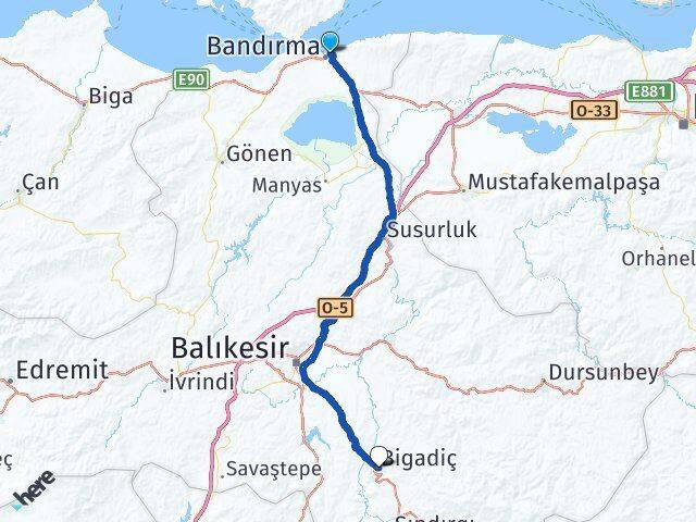 İhsaniye Bigadiç Arası Kaç Km - Yol Tarifi