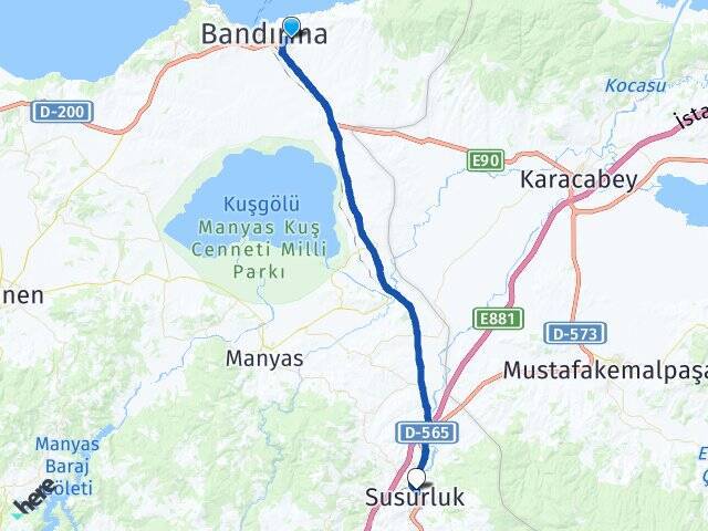 Kayacık Balıkesir Otogarı Arası Kaç Km - Yol Tarifi