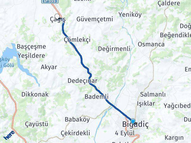 Abacı Çağış Arası Kaç Km - Yol Tarifi