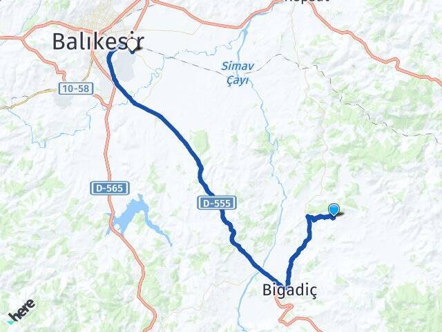 Çamköy Balıkesir Merkez Havalimanı Arası Kaç Km - Yol Tarifi