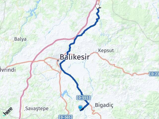 Çekirdekli Balıkesir Otogarı Arası Kaç Km - Yol Tarifi