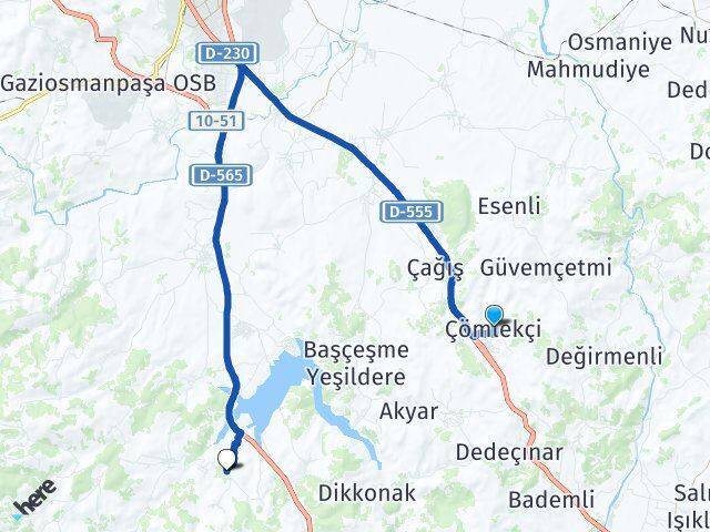 Çömlekçi Bayat Arası Kaç Km - Yol Tarifi