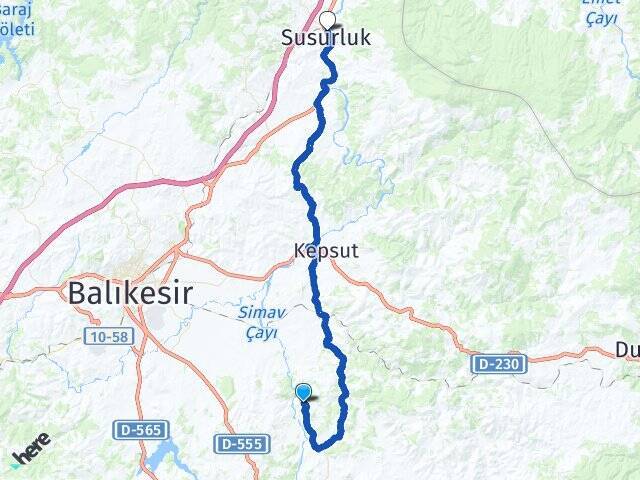 Yeniköy Balıkesir Otogarı Arası Kaç Km - Yol Tarifi