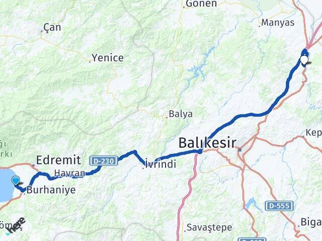 Bahçelievler Balıkesir Otogarı Arası Kaç Km - Yol Tarifi