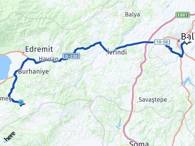 Kuyumcu Balıkesir Merkez Havalimanı Arası Kaç Km - Yol Tarifi