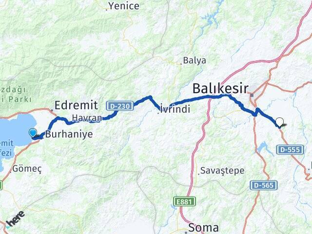 Ören Balıkesir Üniversitesi Arası Kaç Km - Yol Tarifi