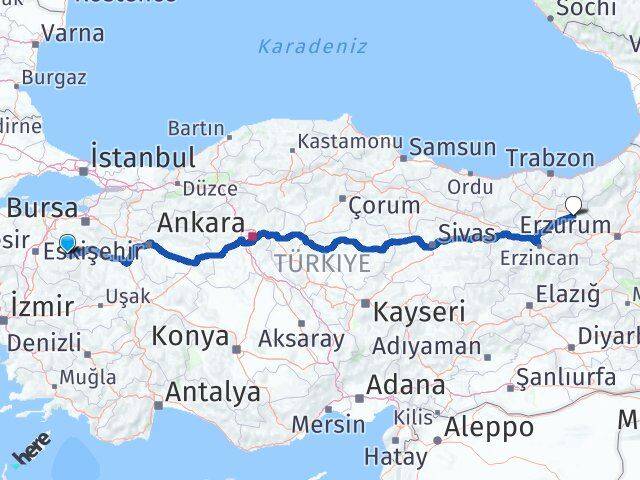 Balıkesir Dursunbey Bayburt Arası Kaç Km - Yol Haritası