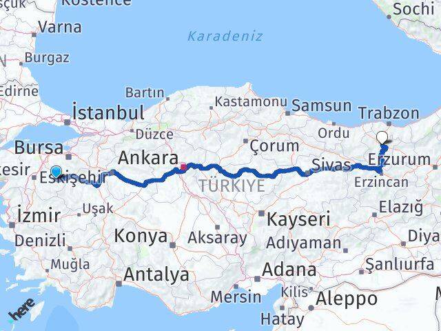 Balıkesir Dursunbey Gümüşhane Arası Kaç Km - Yol Haritası