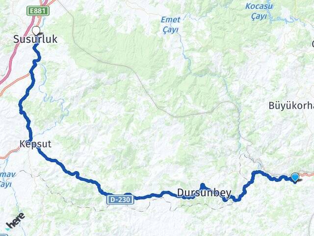 Kuzköy Balıkesir Otogarı Arası Kaç Km - Yol Tarifi