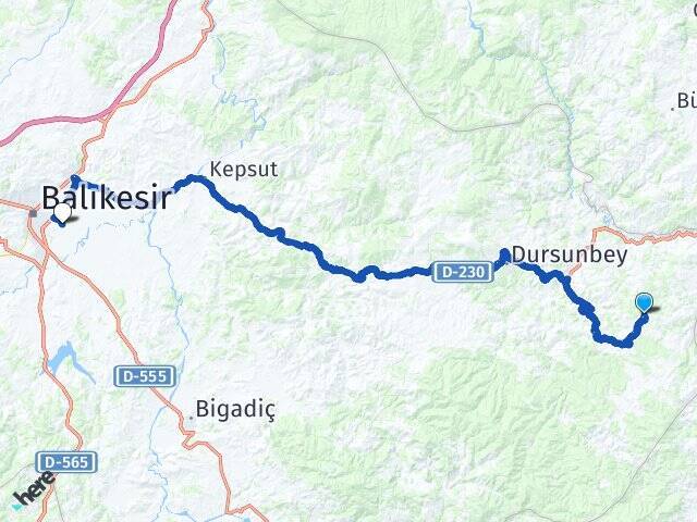 Sarısipahiler Balıkesir Merkez Havalimanı Arası Kaç Km - Yol Tarifi