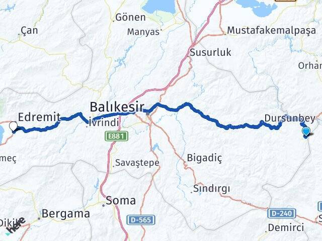 Yunuslar Koca Seyit Havalimanı Arası Kaç Km - Yol Tarifi