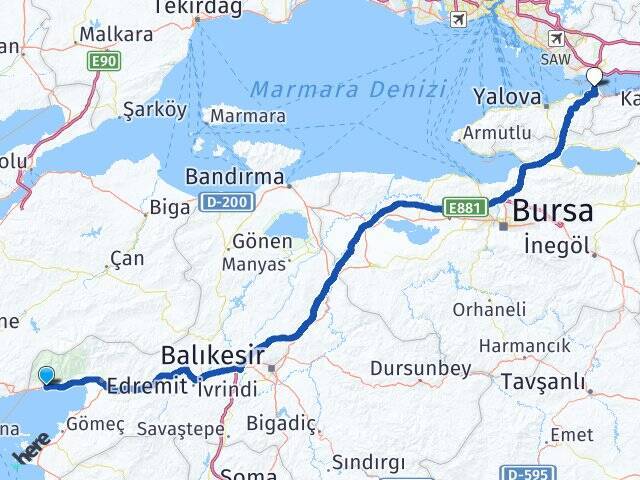 Altınoluk Altınova Arası Kaç Km - Yol Tarifi