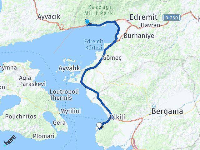 Altınoluk Bademli Arası Kaç Km - Yol Tarifi