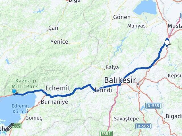 Altınoluk Balıkesir Otogarı Arası Kaç Km - Yol Tarifi