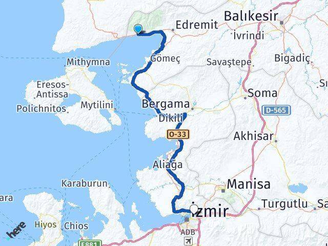 Altınoluk Bayraklı Arası Kaç Km - Yol Tarifi