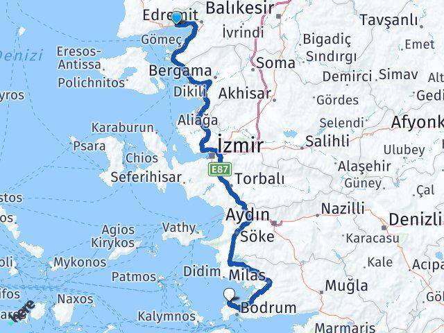 Altınoluk Gündoğan Arası Kaç Km - Yol Tarifi