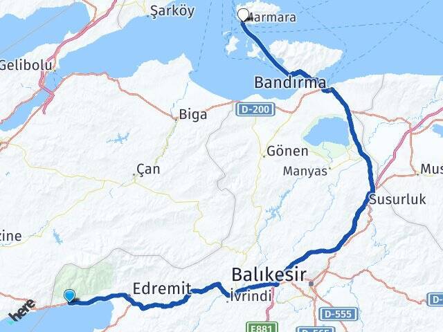 Altınoluk Marmara Adası Feribot İskelesi Arası Kaç Km - Yol Tarifi