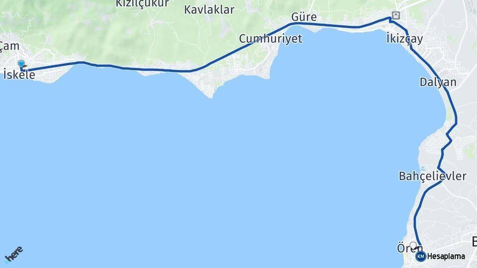 Altınoluk Ören Arası Kaç Km - Yol Tarifi