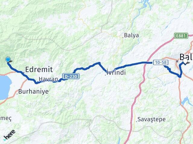 Beyoba Balıkesir Merkez Havalimanı Arası Kaç Km - Yol Tarifi