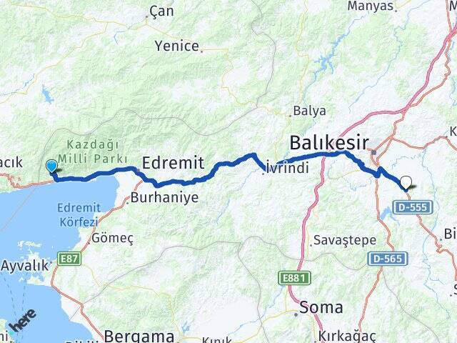 Doyran Balıkesir Üniversitesi Arası Kaç Km - Yol Tarifi