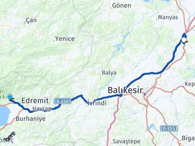 Zeytinli Balıkesir Otogarı Arası Kaç Km - Yol Tarifi