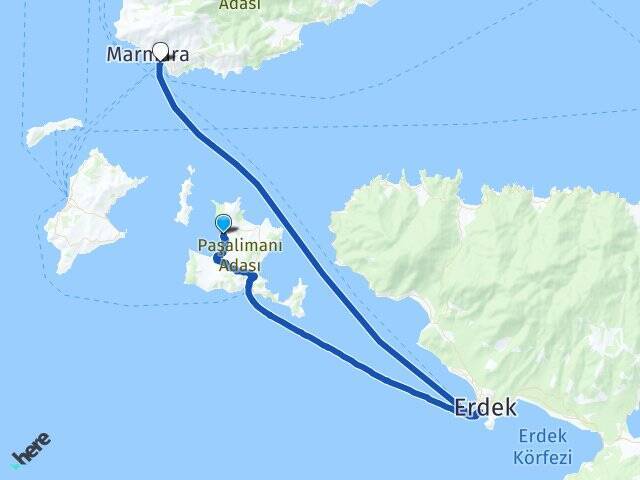 Paşalimanı Marmara Adası Feribot İskelesi Arası Kaç Km - Yol Tarifi