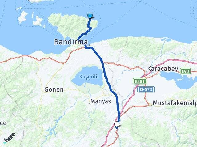 Şahinburgaz Balıkesir Otogarı Arası Kaç Km - Yol Tarifi