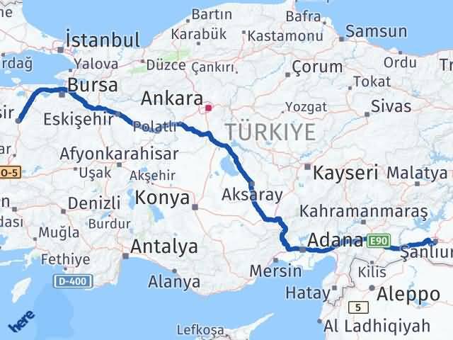 Balıkesir Eyyübiye Arası Kaç Km - Yol Tarifi