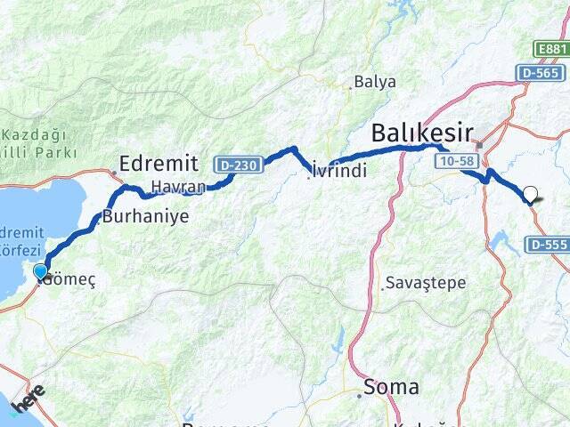 Kemalpaşa Balıkesir Üniversitesi Arası Kaç Km - Yol Tarifi