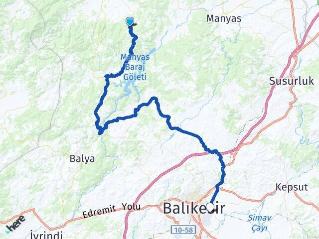 Çobanhamidiye Balıkesir Merkez Havalimanı Arası Kaç Km - Yol Tarifi